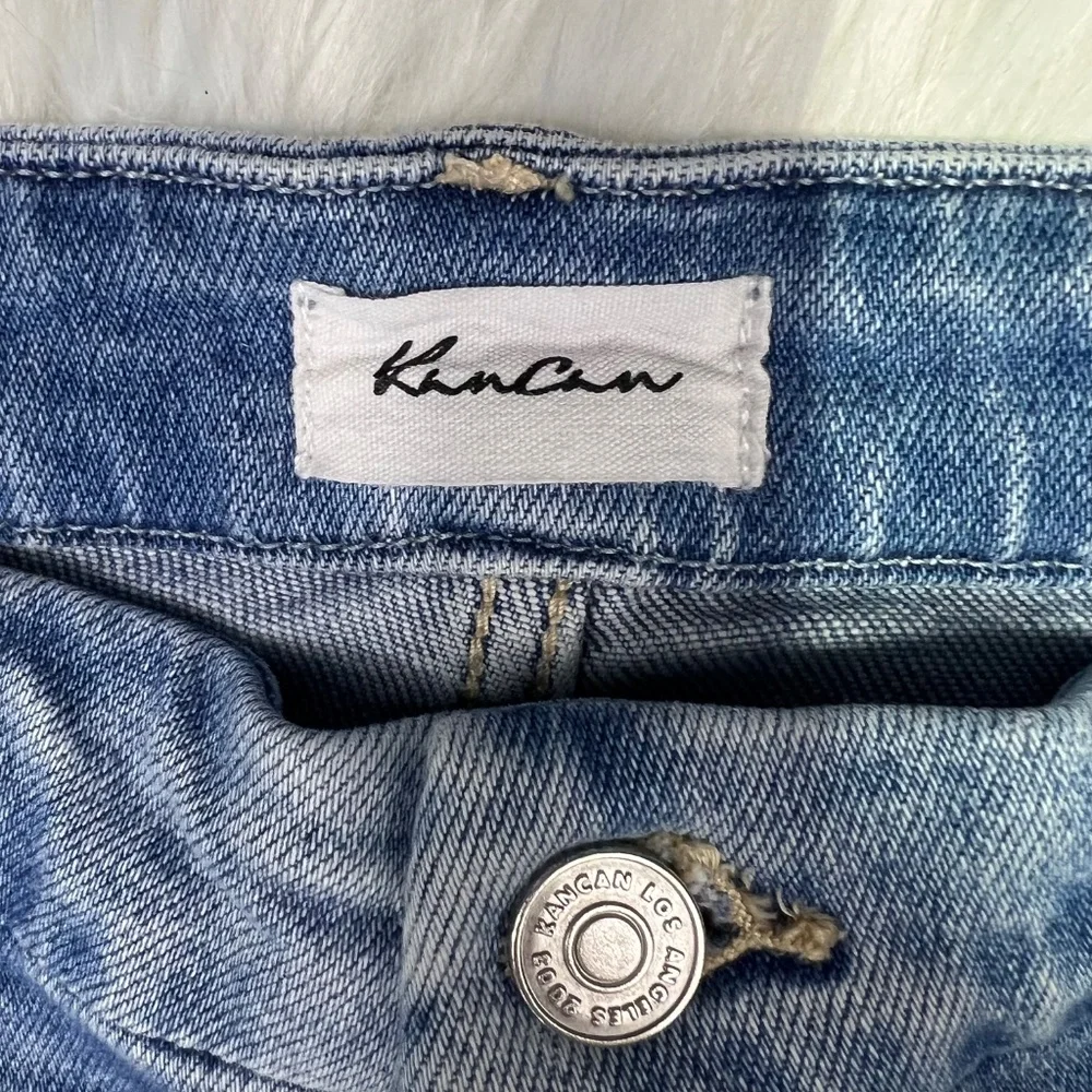 👖|•KANCAN•| High Rise Straight Leg Raw Step Hems Size 15/31👖 - Picture 4 of 5